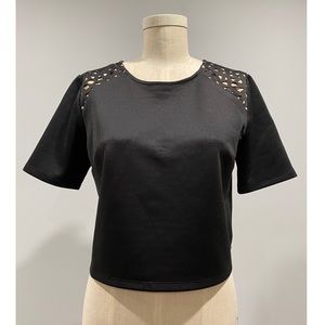 Jealous Tomato Black Cut Out Top Size M